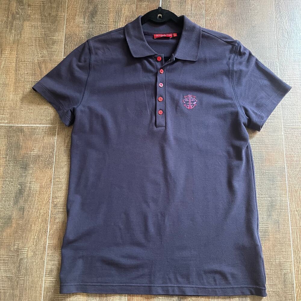 Christian Lacroix Women's Polo Shirt 100% Cotton Size 3/M